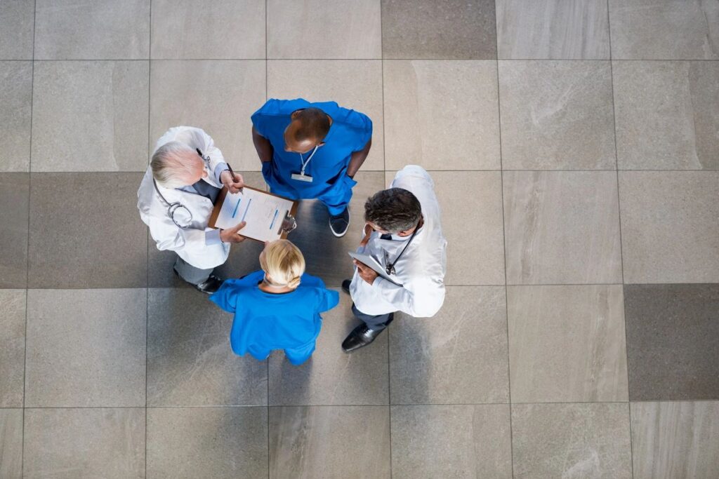 doctors in a group